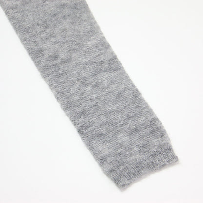 24秋冬 ファイン アルパカ ウール シアー ニット / プルオーバー 長袖 クルーネック ハイゲージ モヘア シアー