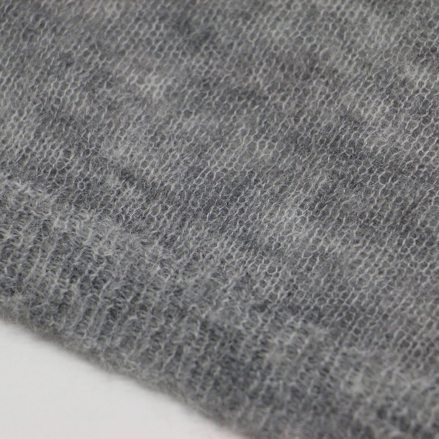 24秋冬 ファイン アルパカ ウール シアー ニット / プルオーバー 長袖 クルーネック ハイゲージ モヘア シアー