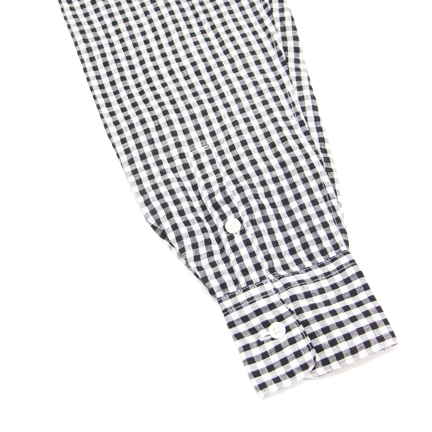 25春夏 ギンガムチェック ロングスリーブ シャツ / 長袖 レギュラーカラー ドロップショルダー リネン コットン