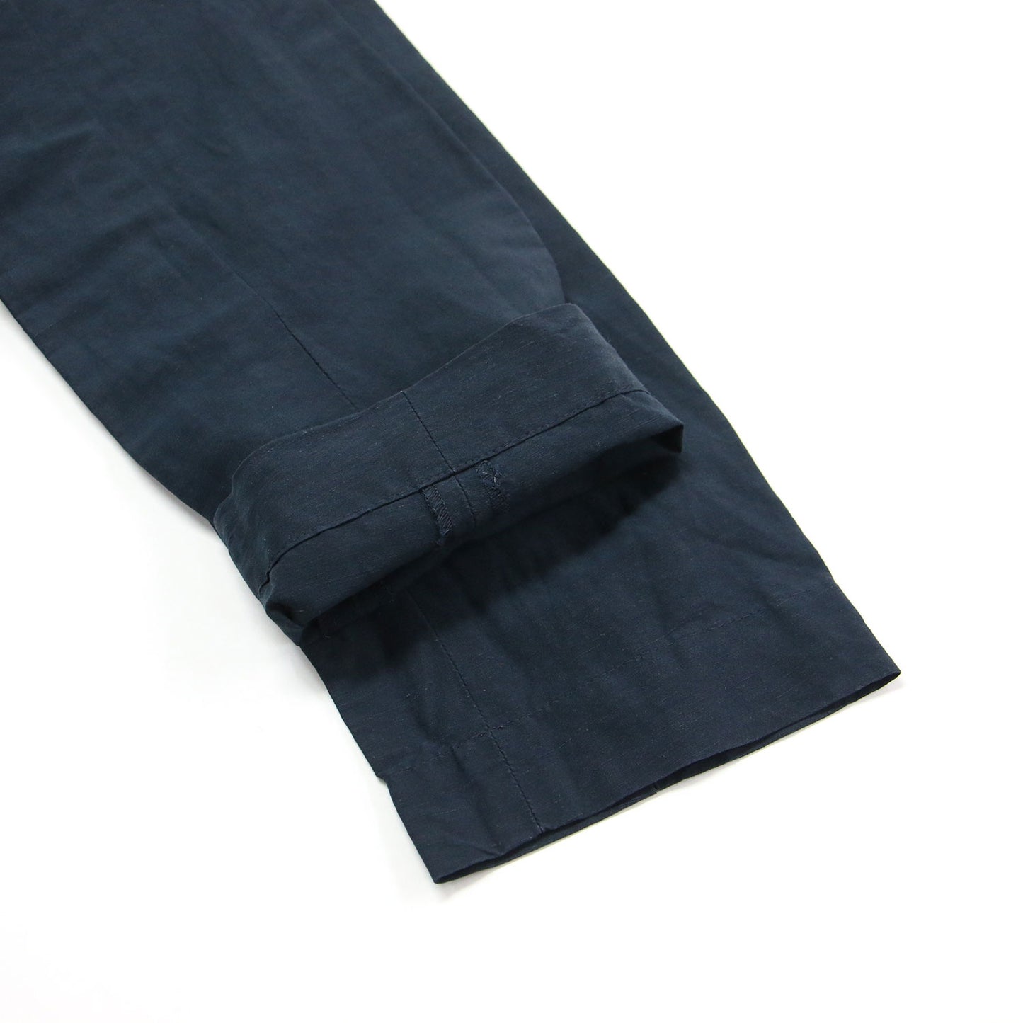 リネン ノーカラーコート / スプリングコート 羽織り ロング丈 Aライン 長袖 Vネック ボタンダウン ベルト付き