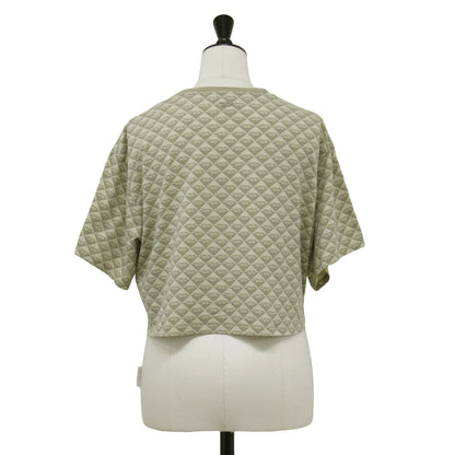 23春夏 モノグラム ロゴ 半袖 Tシャツ / Awtee-mimi-ht24 カットソー クルーネック クロップド丈 刺繍