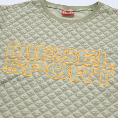 23春夏 モノグラム ロゴ 半袖 Tシャツ / Awtee-mimi-ht24 カットソー クルーネック クロップド丈 刺繍