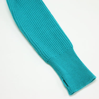 22秋冬 フレンチウール クルーネック プルオーバーニット / 畔編み 長袖 ラグランスリーブ