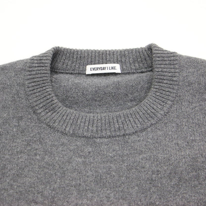 22秋冬 クルーネック プルオーバー / Aries ニット 長袖 クルーネック オーバーサイズ リブ ウール
