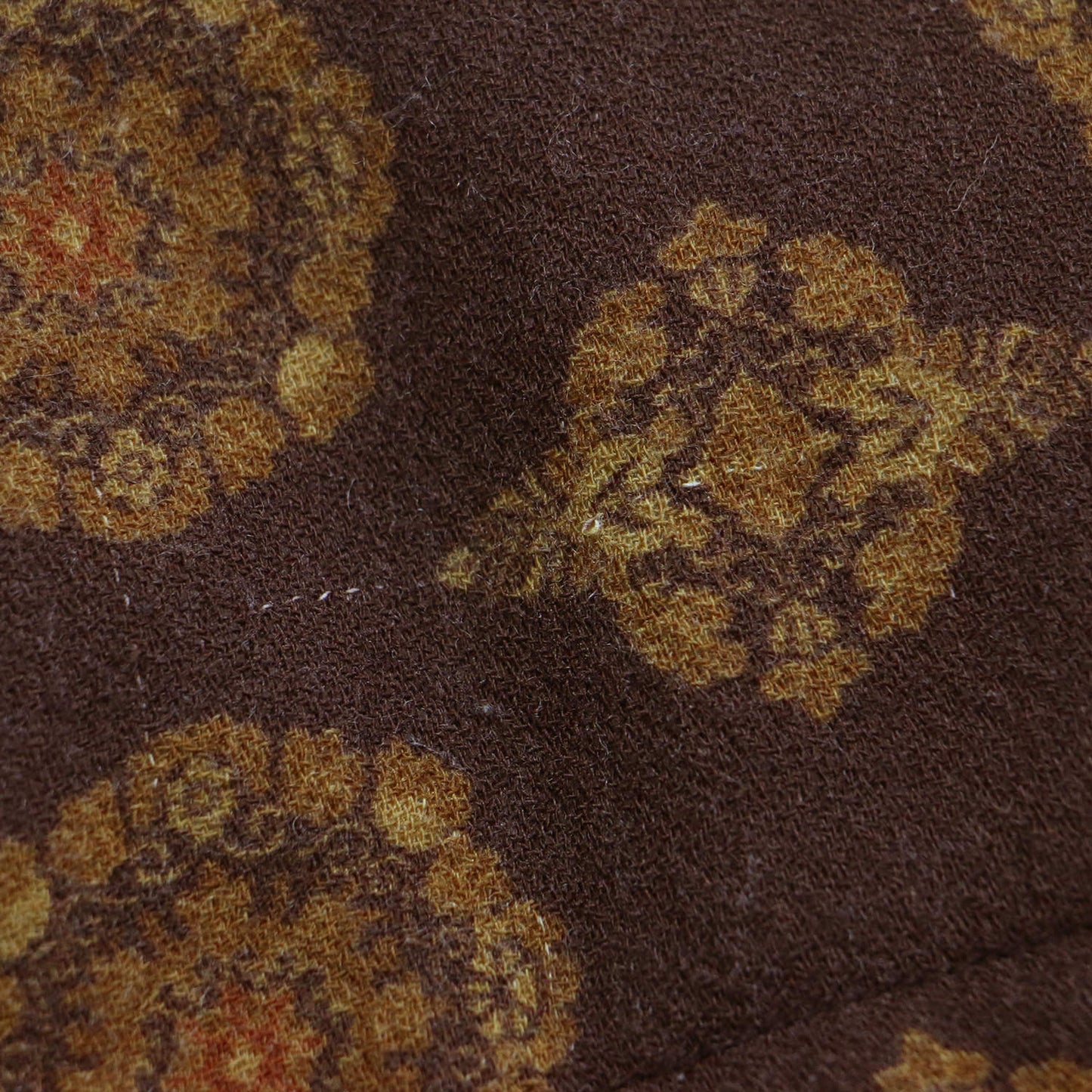 総柄 ショールカラー コート / ジャケット ミディ丈 キルティング ボックスシルエット ウール