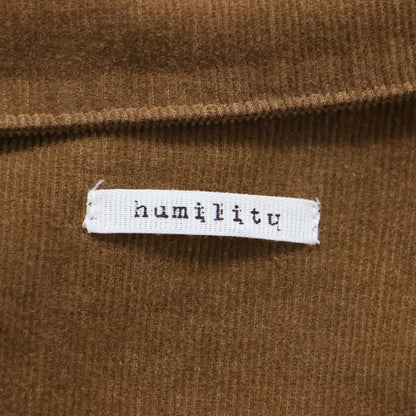 コーデュロイ テーラード ロングコート / ジャケット 長袖 Aライン メタルボタン ワイド コットン