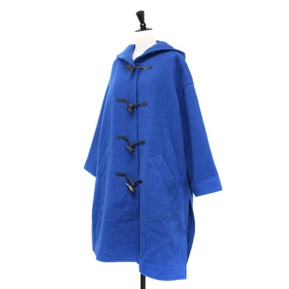 ボックスシルエット ダッフルコート / 長袖 ロング丈 フード スリット ドロップショルダー