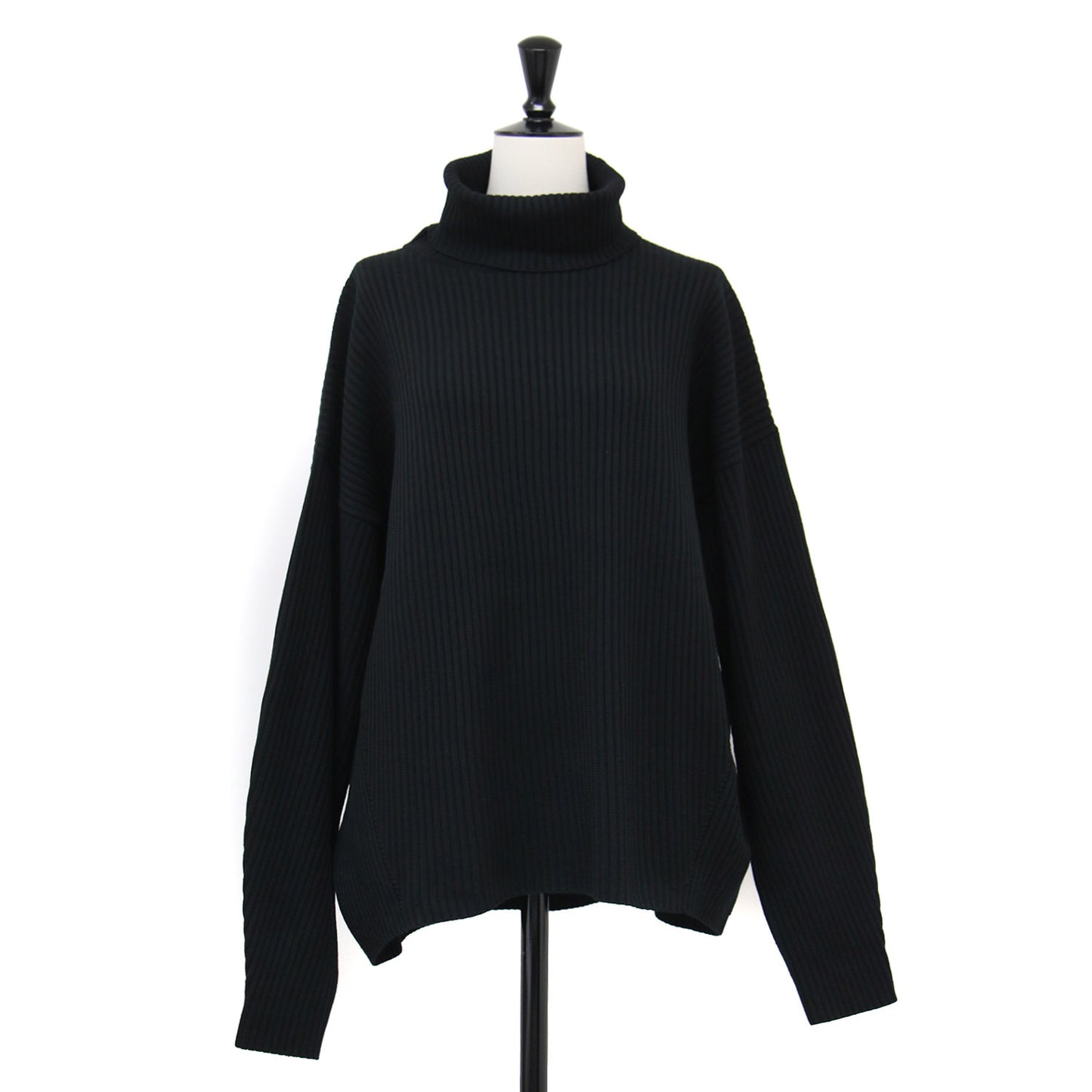 リンクスウール タートルネック プルオーバー / ニット 長袖 オーバーサイズ ドロップショルダー