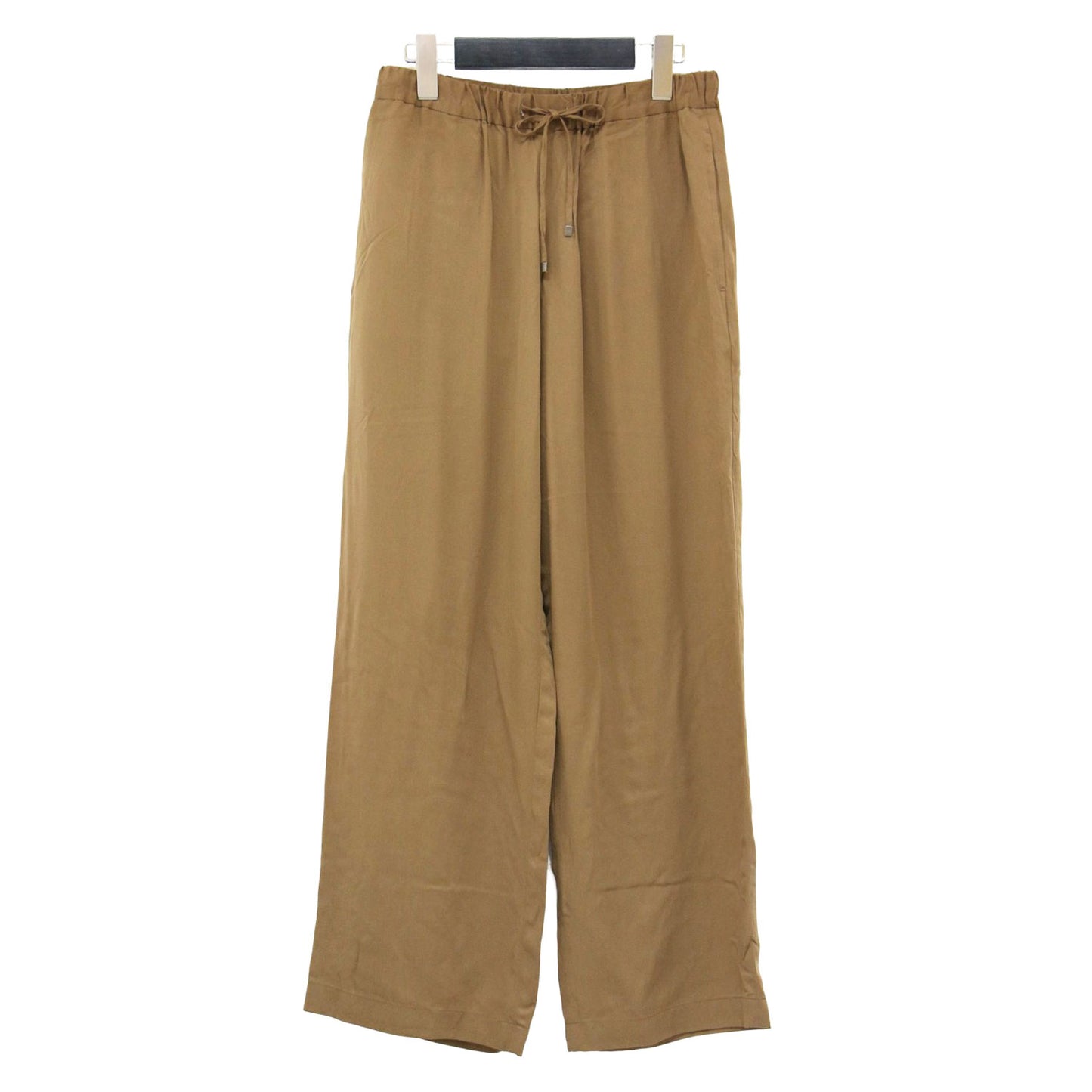 24秋冬 ドロスト ストレートパンツ / ワイド ウエストゴム プルオン キュプラ