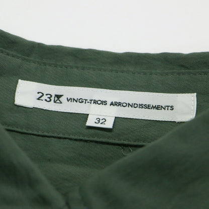 24秋冬 シアー タンブラー シャツ / ブラウス 長袖 クロップド丈 Aライン フレア 接触冷感