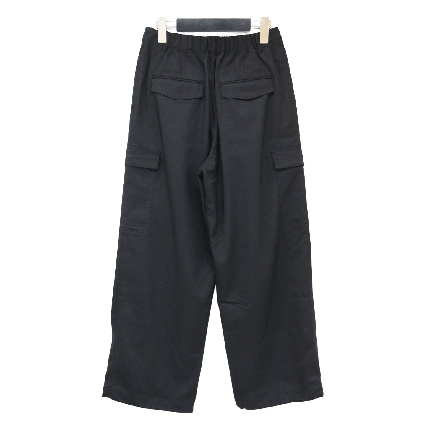 24春夏 シルキー ストレッチ パラシュートパンツ / カーゴパンツ フルレングス ストレート ワイド
