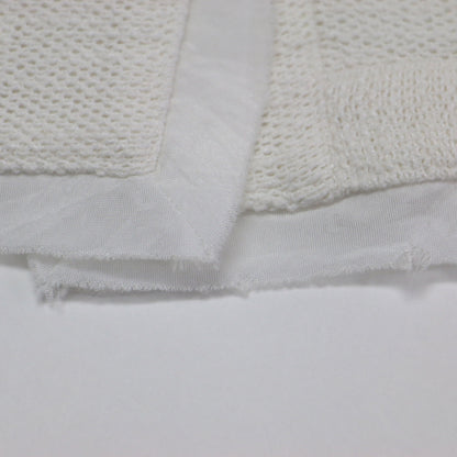 25春夏 サマーツイード ジャケット / ボレロ 長袖 クルーネック メタルボタン コンパクト コットン