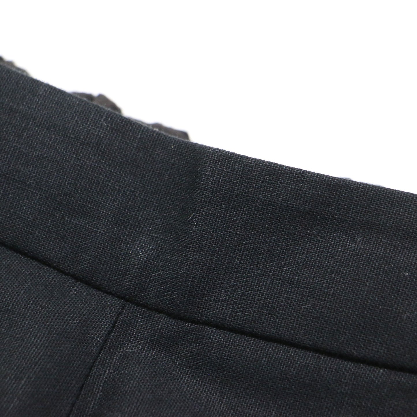 24春夏 リネン エンブロイダリー ワイドパンツ / フルレングス フレア ストレート タック コットン