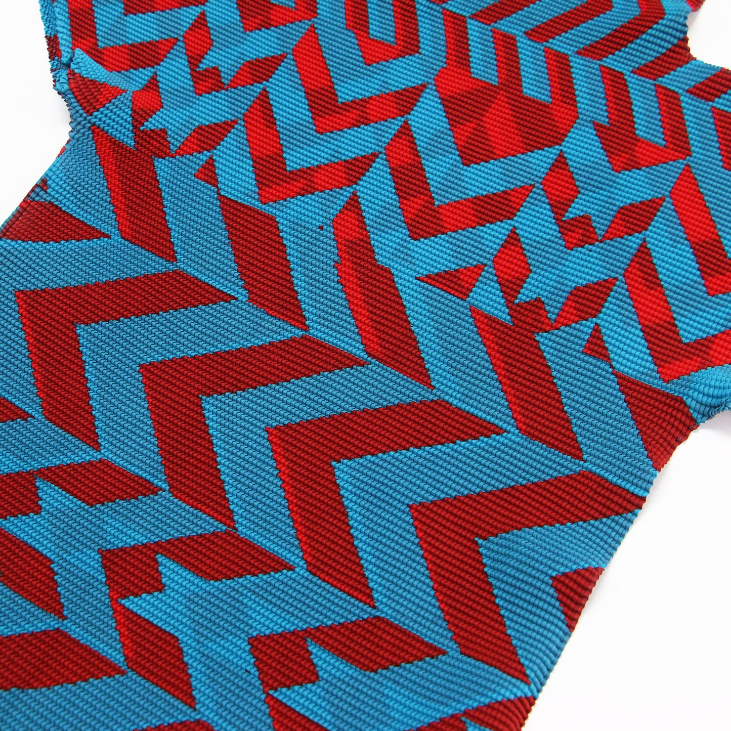 総柄 タートルネック カットソー / プルオーバー 半袖 コンパクト ストレッチ