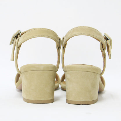 スウェード ストラップ ローヒール サンダル / チャンキーヒール ベルト 牛革