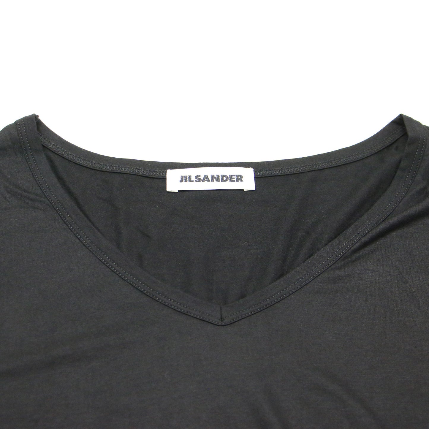 ロングスリーブ フラワー Tシャツ / カットソー Vネック ストレッチ フラワー モチーフ