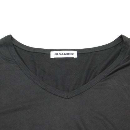 ロングスリーブ フラワー Tシャツ / カットソー Vネック ストレッチ フラワー モチーフ