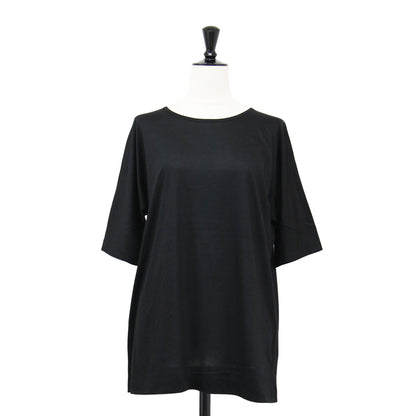 コットン 半袖 Tシャツ / カットソー クルーネック ドルマンスリーブ