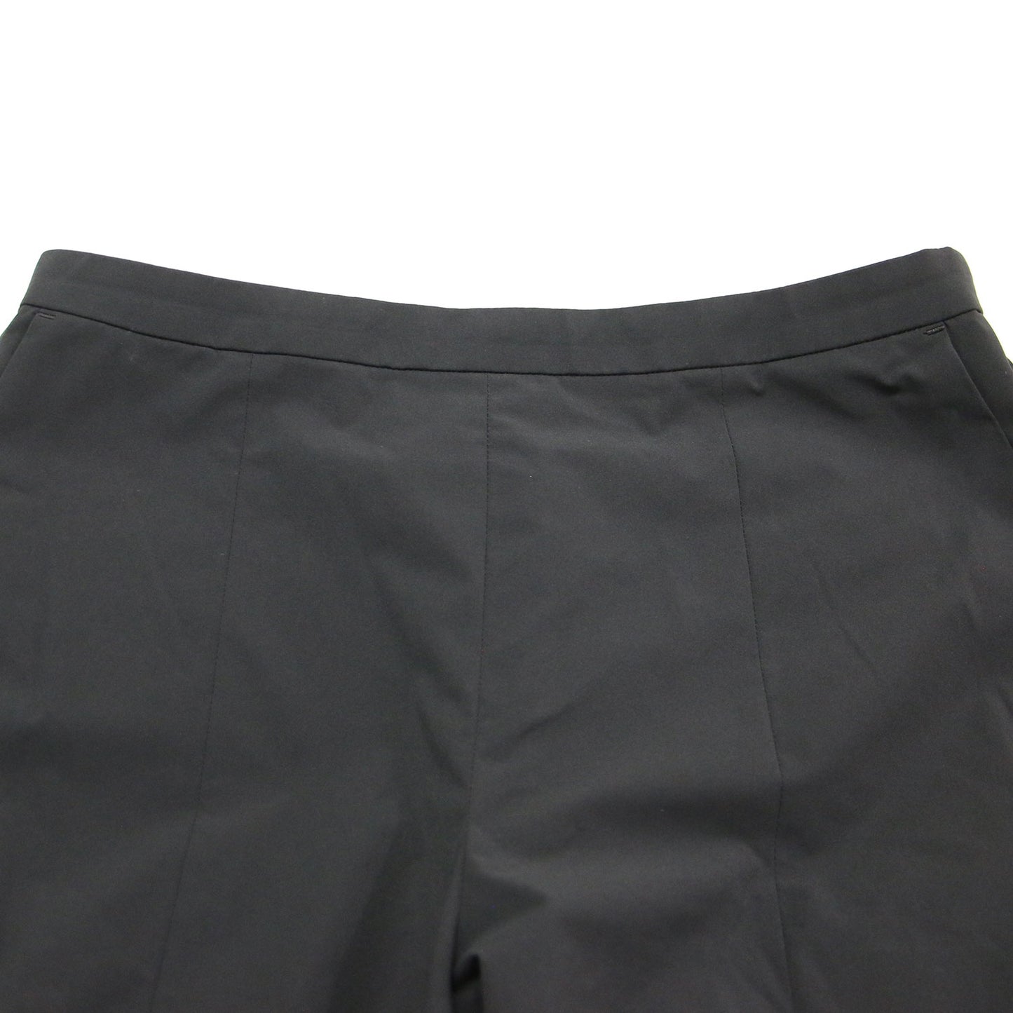 25春夏 ブロード センター スリット パンツ / SOLOTEX テーパードパンツ クロップド丈 ストレッチ