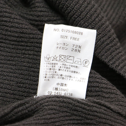 25春夏 ボートネック リブ ニット / プルオーバー 長袖 ドロップショルダー ワイド ストレッチ