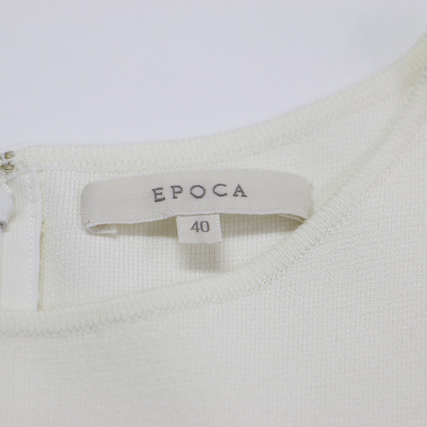 レース ノースリーブ ニット ワンピース / ドレス クルーネック ミモレ丈 Aライン フレア