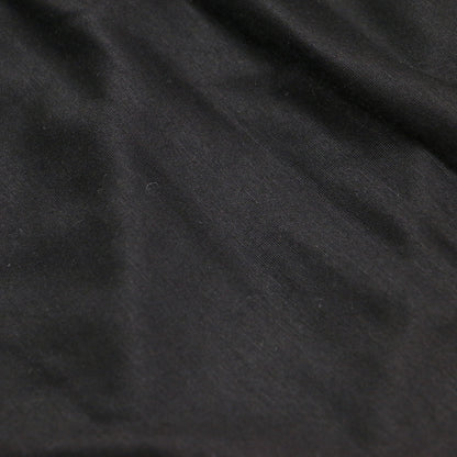 EM フロントボタン ショートスリーブ ワンピース / フレンチスリーブ ロング丈 リボン スリット