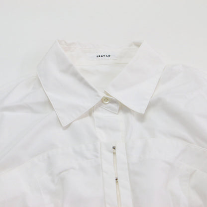 25春夏 ビスチェコンビ シャツワンピース / ドレス 長袖 ロング丈 Aライン フレア