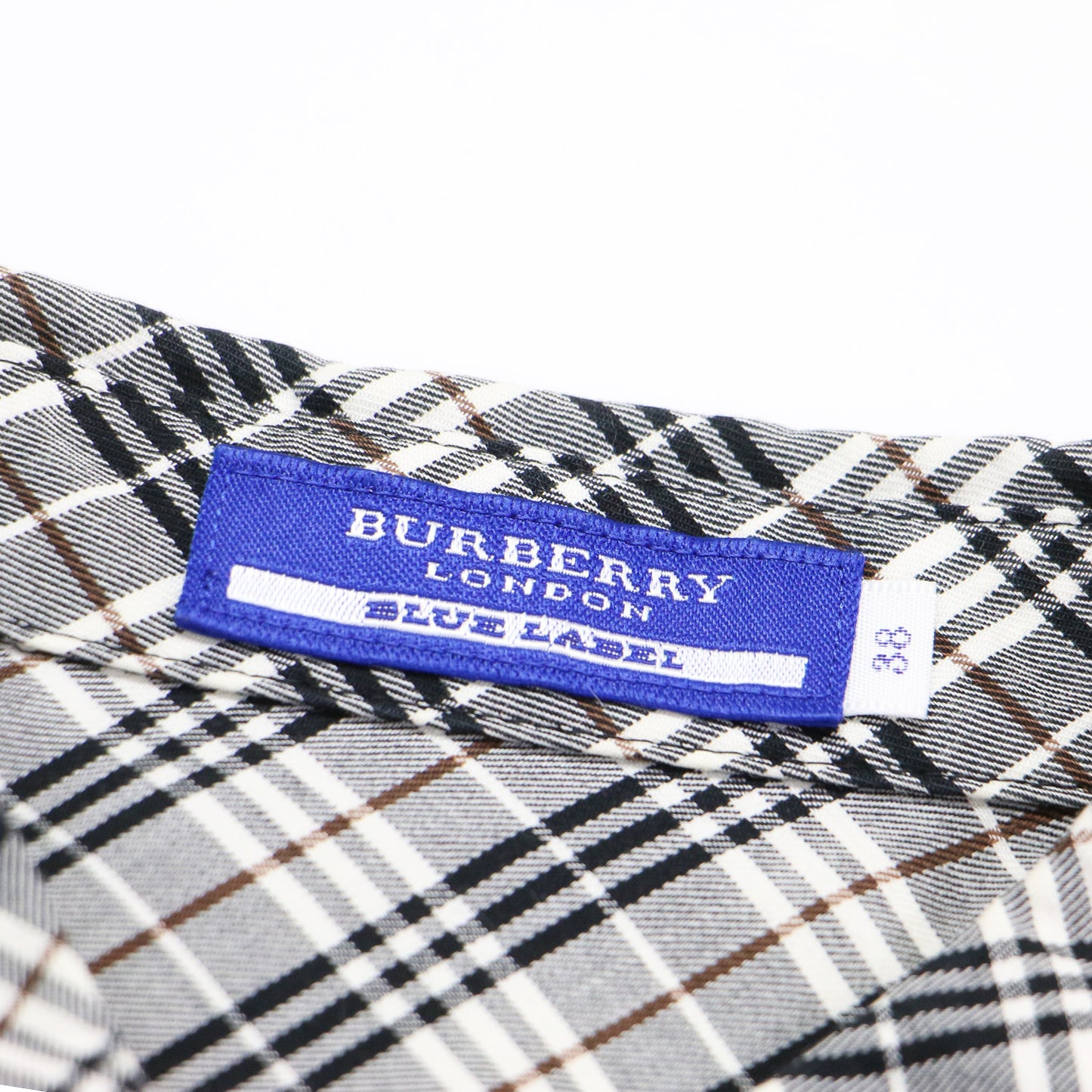 チェック フリル ギャザー シャツ / ブラウス 半袖 パフスリーブ コットン