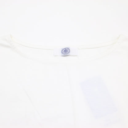 コットン ワイド プルオーバー カットソー / Tシャツ 半袖 5分袖 タックスリーブ サイドスリット コットン