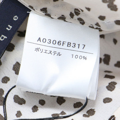 20春夏 ダルメシアン ブラウス / シャツ ボリュームスリーブ ハイネック ギャザー Aライン フレア リボン 総柄