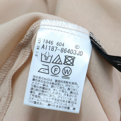 クロスオーバー Vネック ブラウス / シャツ Vネック ギャザー スリット