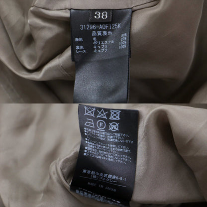 レディ スピーガ ドレス / ワンピース ノースリーブ クルーネック ミディ丈 フレア ウール