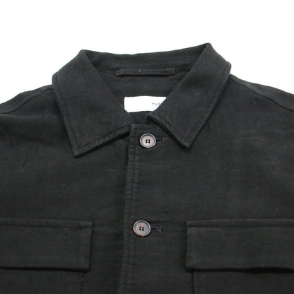 24秋冬 モールスキン CPOジャケット / ミリタリージャケット 長袖 ステンカラー ワイド コットン