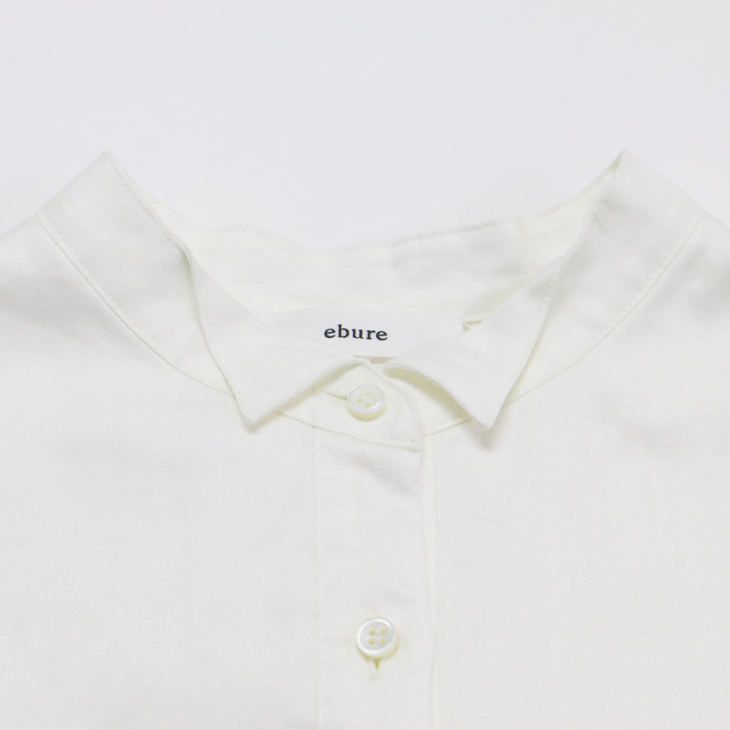 ラミー サテン ポンチョ ブラウス / シャツ 長袖 7分袖 ワイド リネン