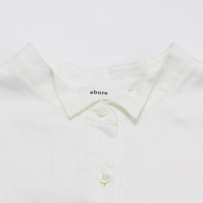 ラミー サテン ポンチョ ブラウス / シャツ 長袖 7分袖 ワイド リネン