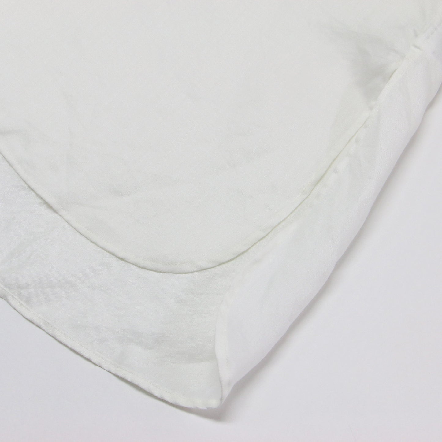 ラミー サテン ポンチョ ブラウス / シャツ 長袖 7分袖 ワイド リネン