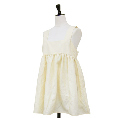 ワッシャー シアー サテン ビスチェ ブラウス / ベスト チュニック丈 ギャザー