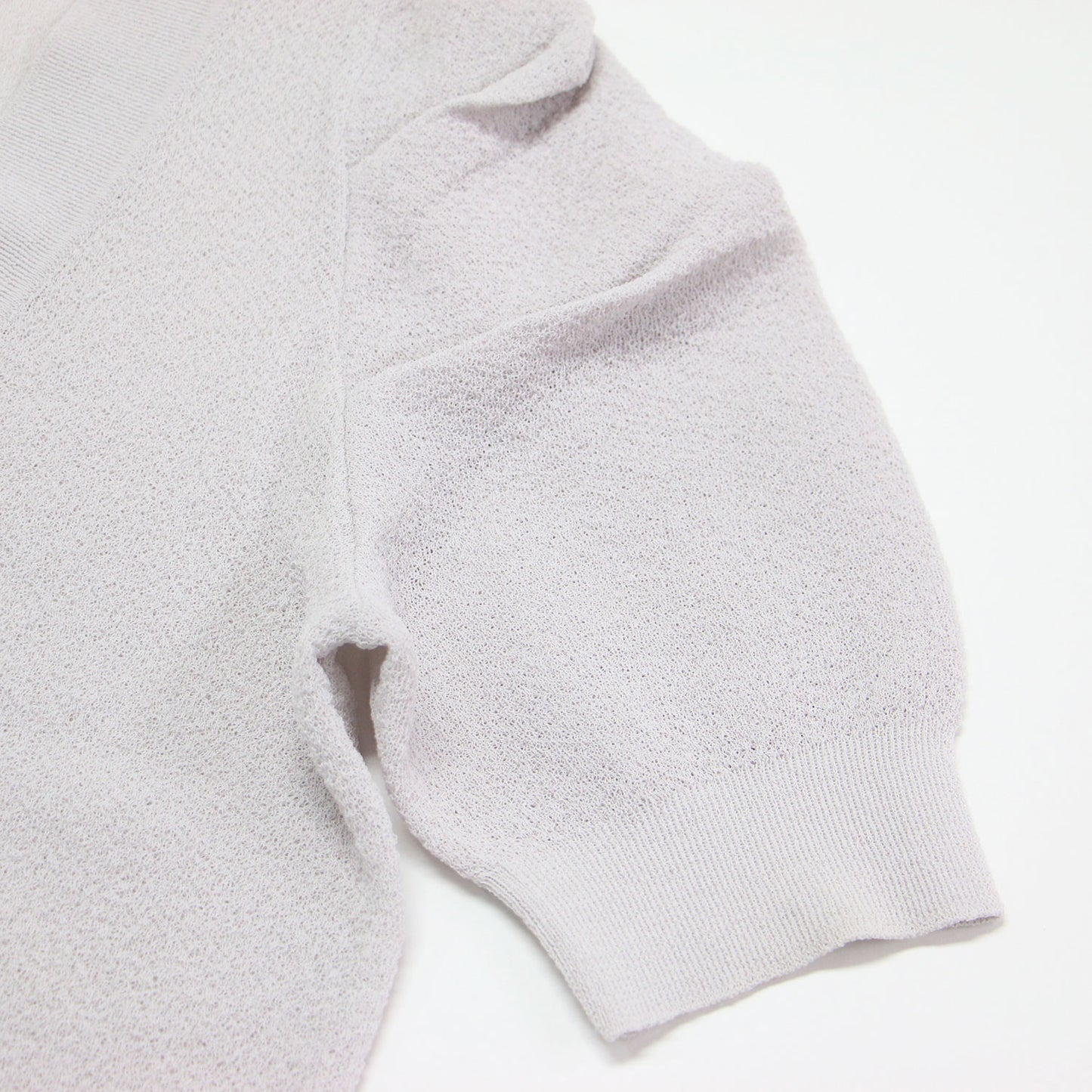 25春夏 Vネック 半袖 カーディガン / Luton Kelsey Cardigan ニット タックスリーブ コンパクト シアー