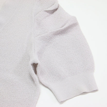 25春夏 Vネック 半袖 カーディガン / Luton Kelsey Cardigan ニット タックスリーブ コンパクト シアー