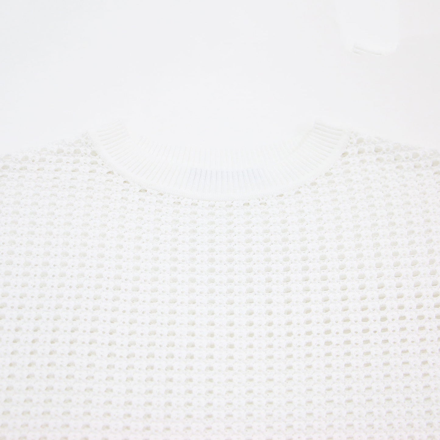 25春夏 サフォーク ヘラ セーター / Suffork Hella Sweater プルオーバー スタンドカラー フレンチスリーブ 半袖 ローゲージ ニット ウォッシャブル