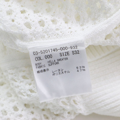 25春夏 サフォーク ヘラ セーター / Suffork Hella Sweater プルオーバー スタンドカラー フレンチスリーブ 半袖 ローゲージ ニット ウォッシャブル