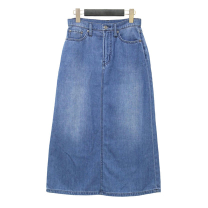 25春夏 デニム ミディ スカート / Slate Denim Kyden Skirt Aライン バックスリット コットン