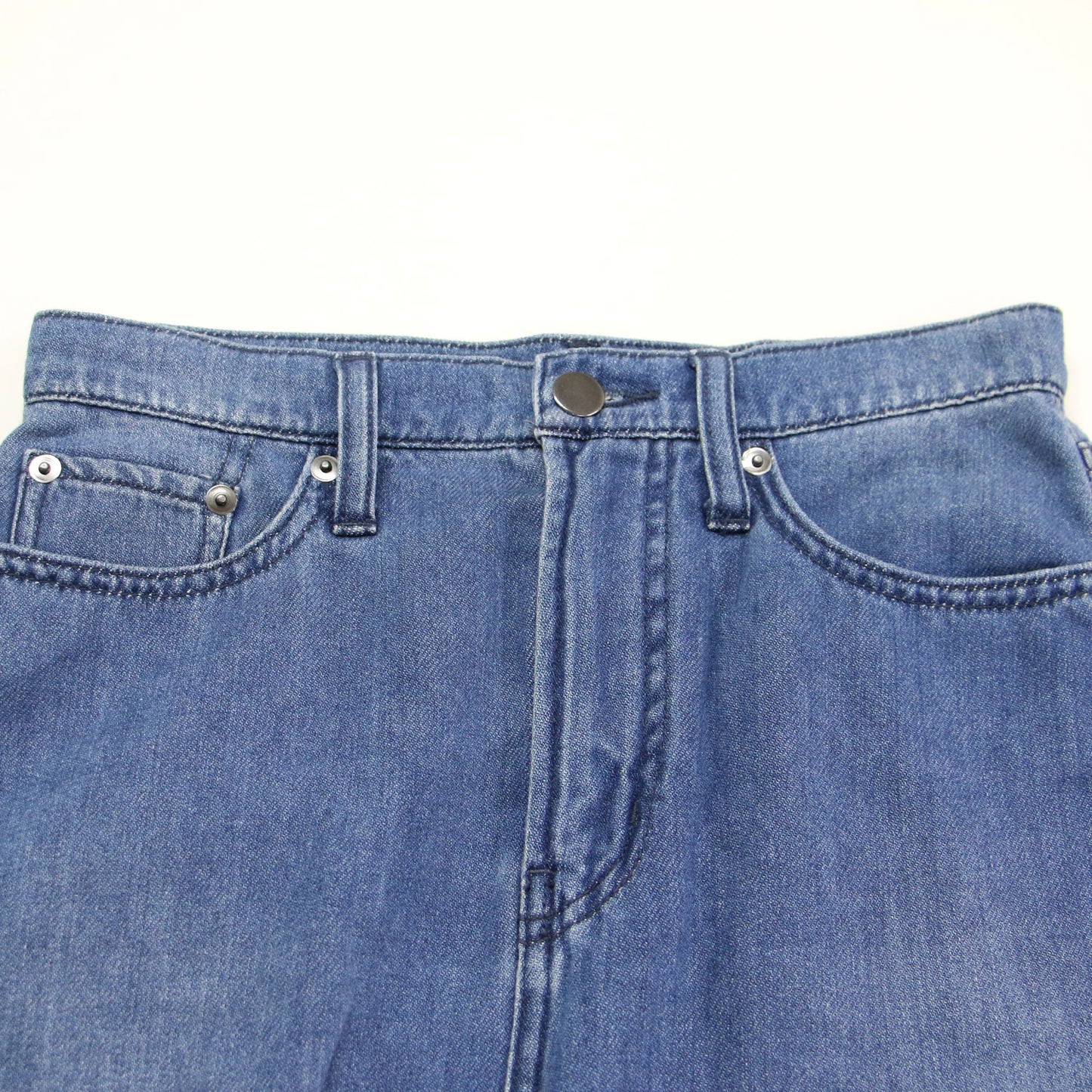 25春夏 デニム ミディ スカート / Slate Denim Kyden Skirt Aライン バックスリット コットン