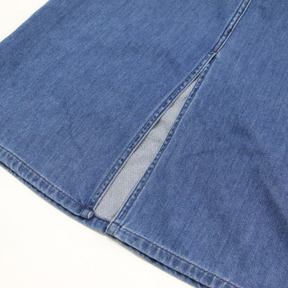 25春夏 デニム ミディ スカート / Slate Denim Kyden Skirt Aライン バックスリット コットン
