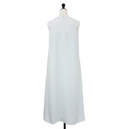 25春夏 フロント ギャザー ノースリーブ ロング ワンピース / Eva Vonia Dress ドレス Aライン タック
