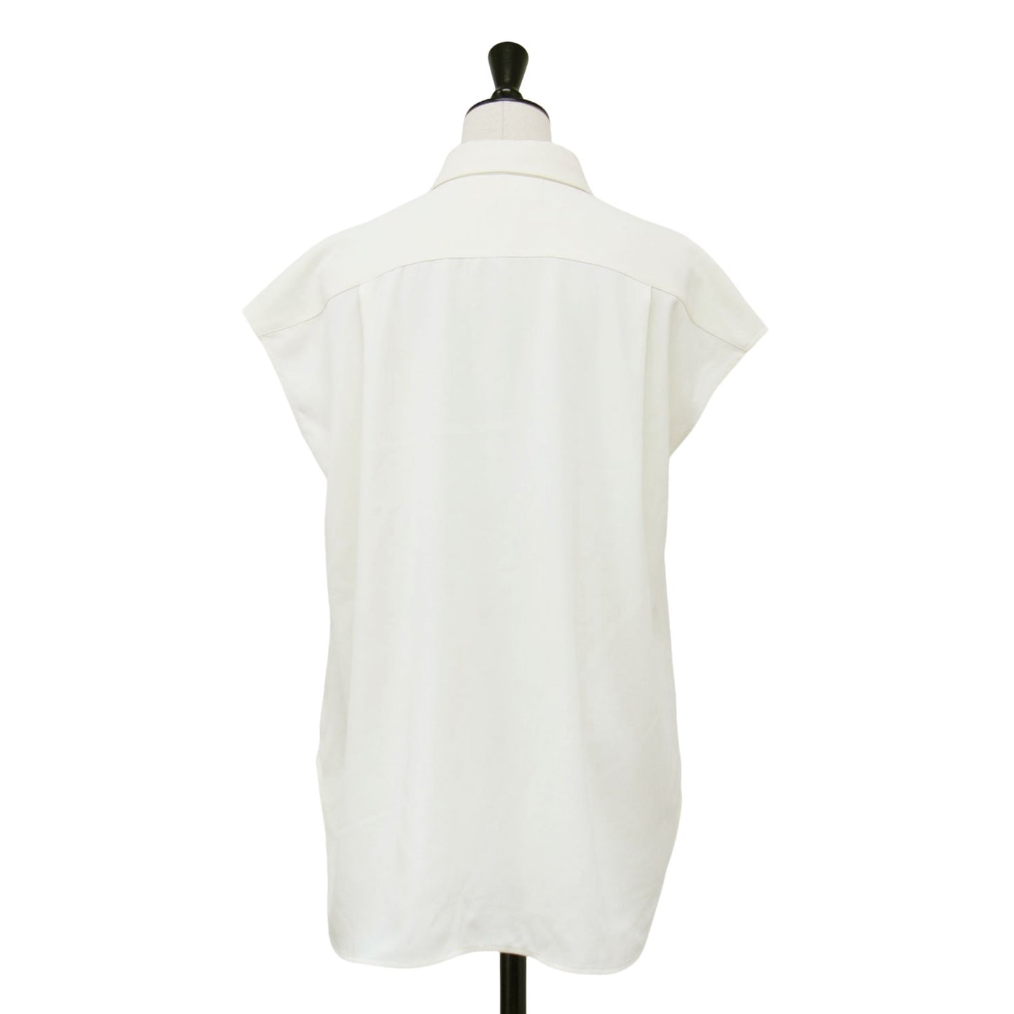 25春夏 ヴィンテージ サテン シャツ / ブラウス フレンチスリーブ チュニック丈 Aライン UVカット 高機能生地