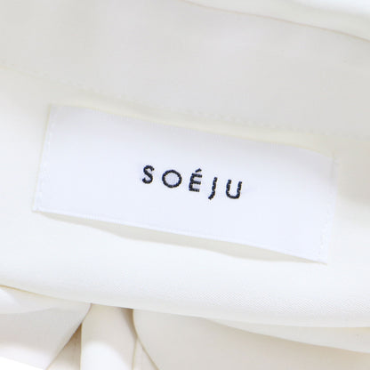 25春夏 ヴィンテージ サテン シャツ / ブラウス フレンチスリーブ チュニック丈 Aライン UVカット 高機能生地