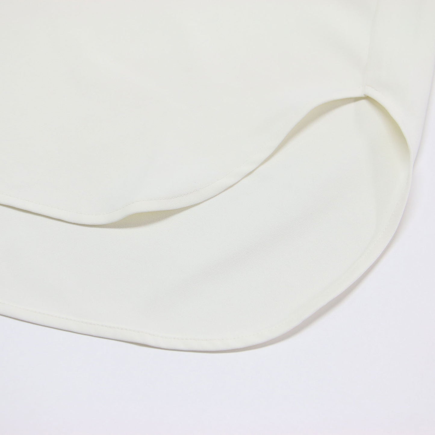 25春夏 ヴィンテージ サテン シャツ / ブラウス フレンチスリーブ チュニック丈 Aライン UVカット 高機能生地