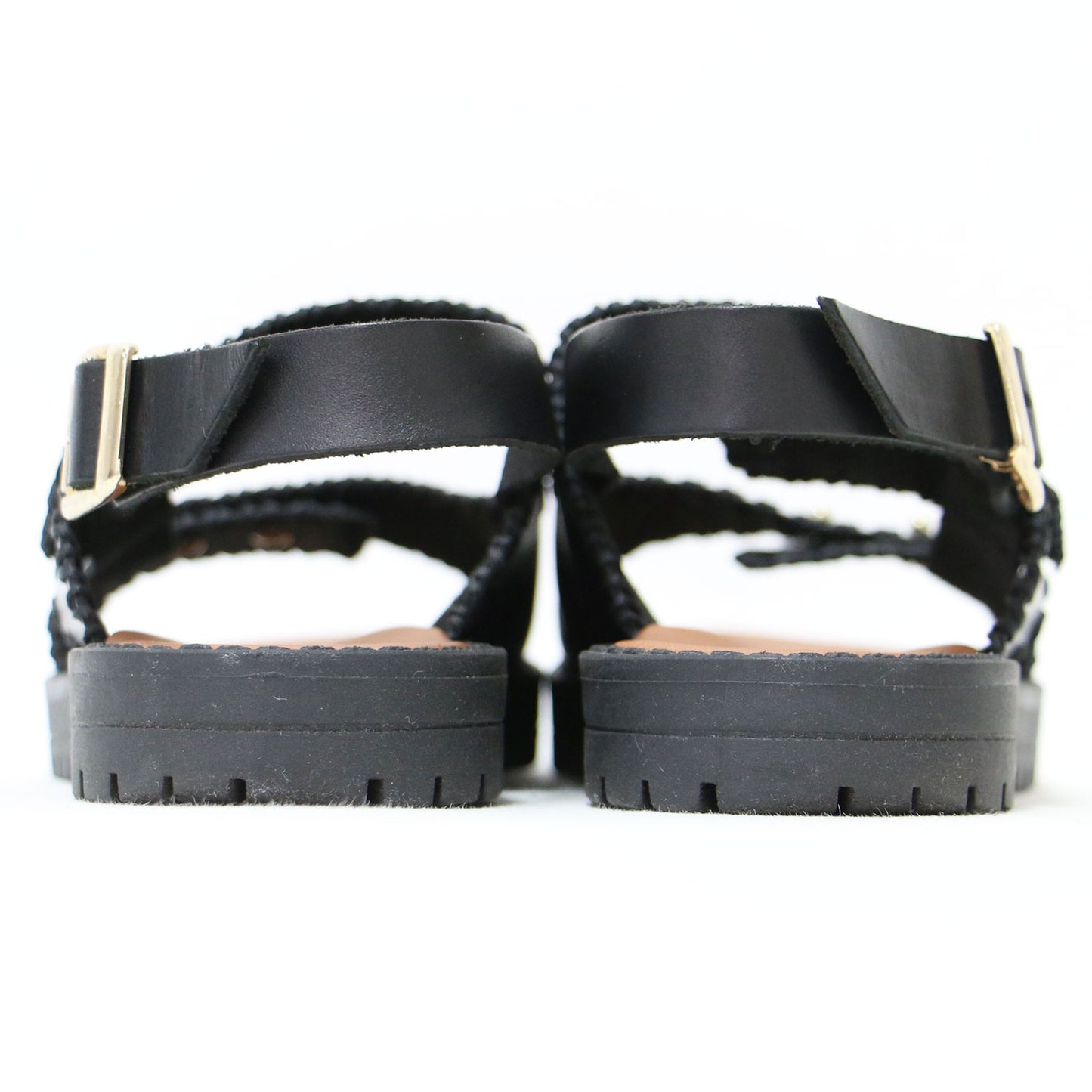 21春夏 バックル付き サンダル / コンフォートサンダル フラット ベルト ステッチ レザー