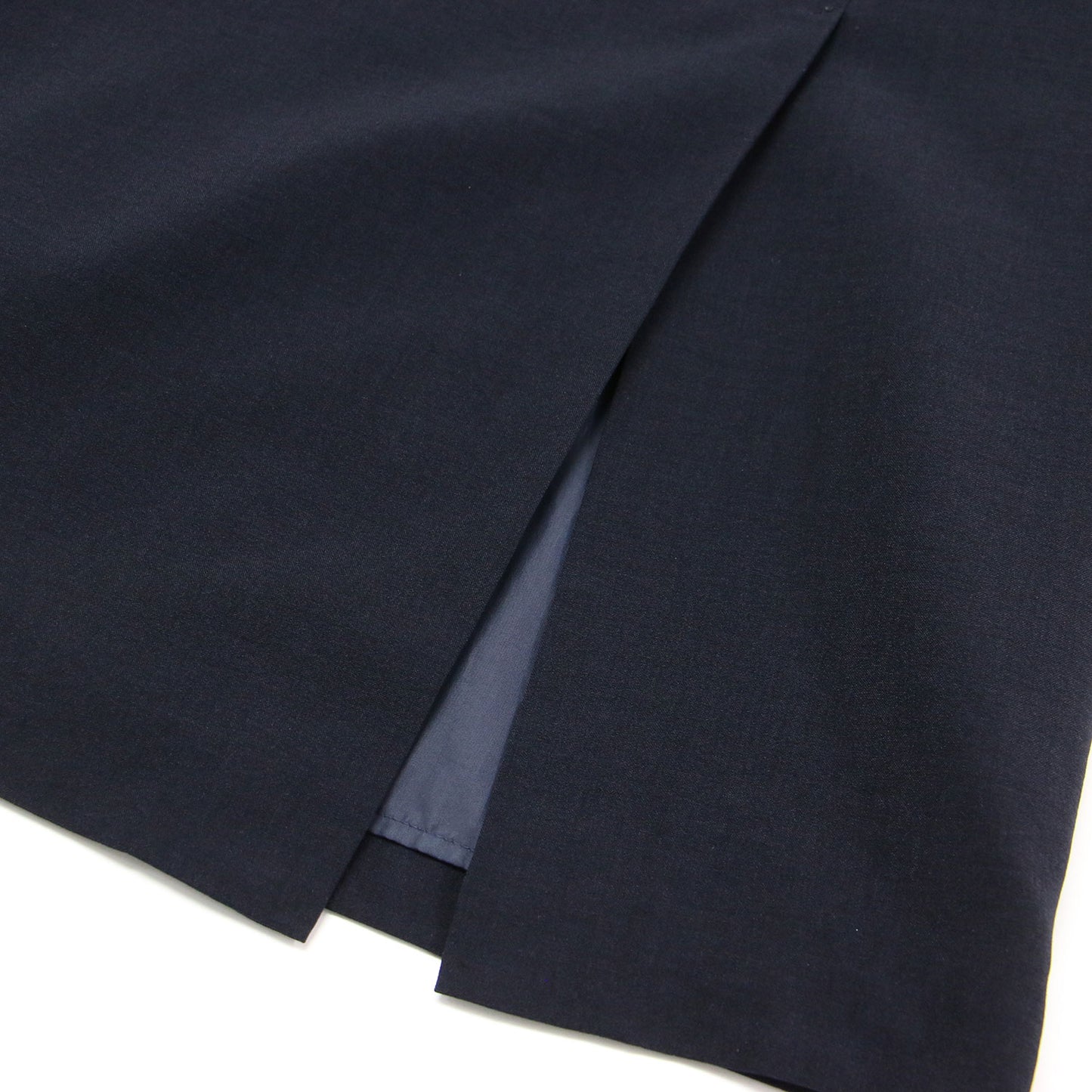 メランジドライ ベルト付き タイト スカート / ロング丈 ハイウエスト ストレート アシンメトリー スリット リネンライク